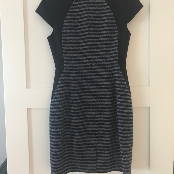 Jcrew wool, petite 2 striped dress - Picture 3 of 5
